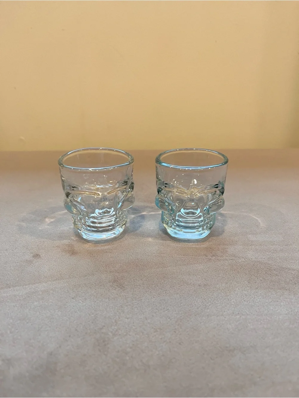 Clear Skull Shot Glasses - Set of 2